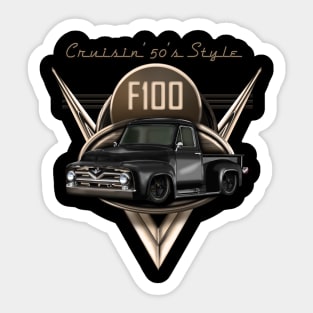 F100 Custom Truck Sticker